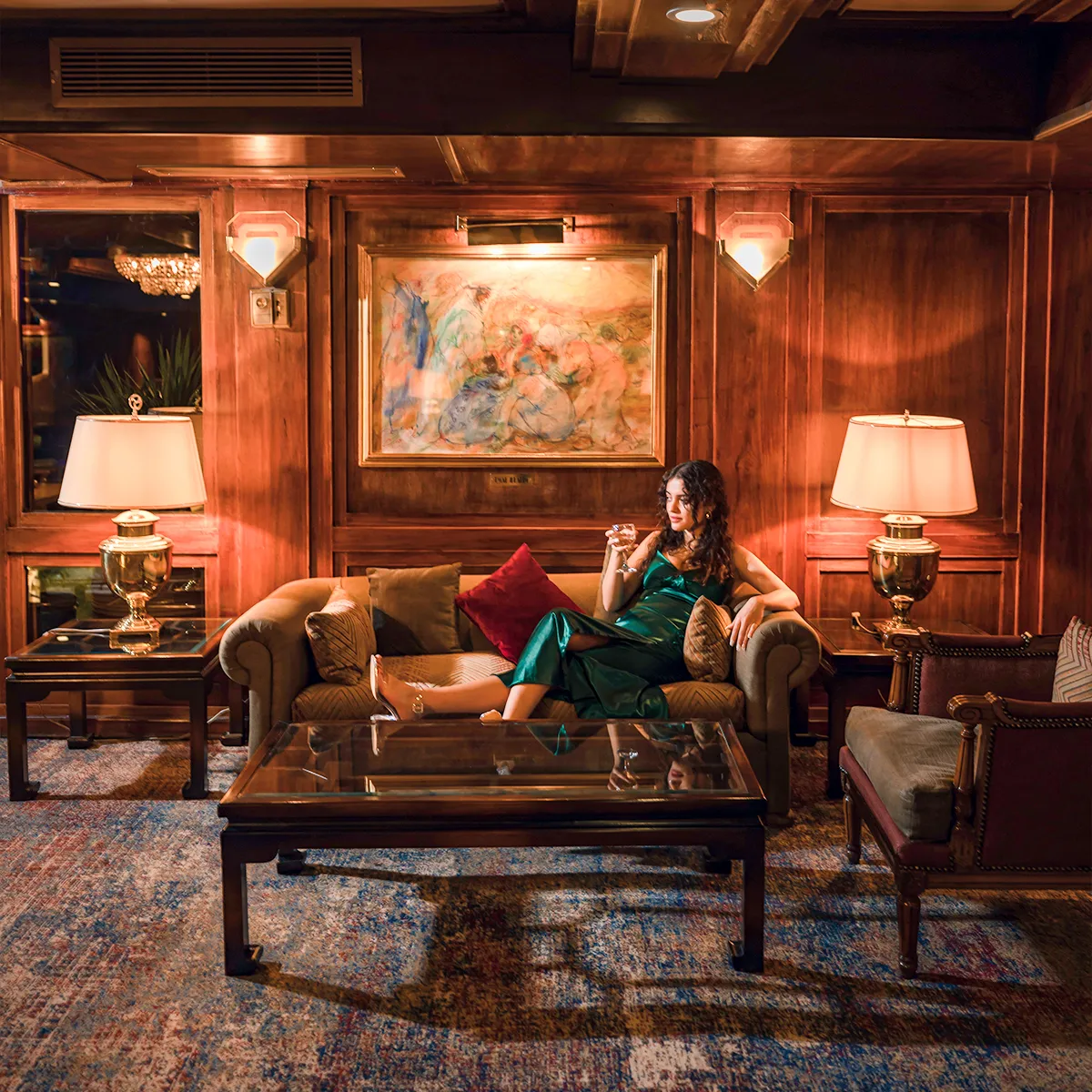 Lounge aboard the MS Salacia Nile Cruise Nile cruise